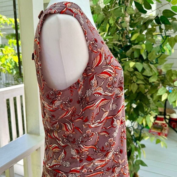 NWOT TAGS CABI 3611 V-BECK CRANE TOP W/PEBLUM-SMALL - Picture 6 of 9